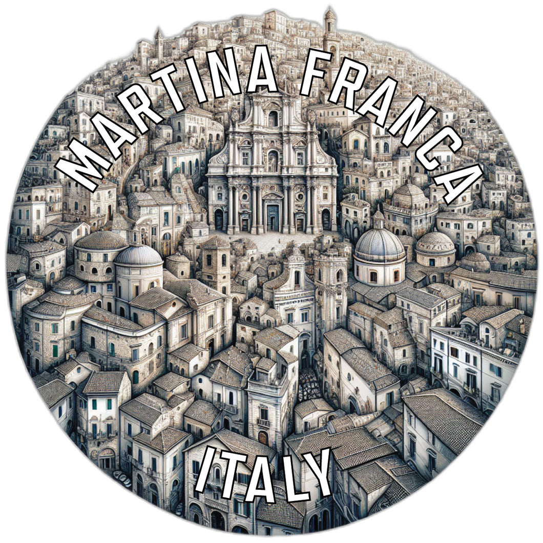 Martina Franca Italy Souvenir Die Cut Flat Magnet 2-Inch