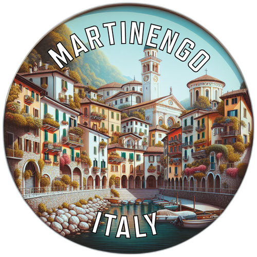 Martinengo Italy Souvenir Die Cut Flat Magnet 6-Inch
