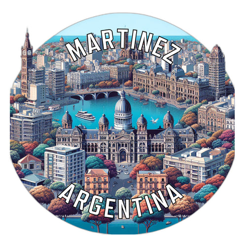 Martinez Argentina Souvenir Vinyl Decal Sticker 2-Inch