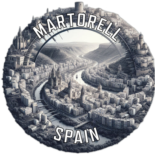 Martorell Spain Souvenir Die Cut Flat Magnet 2-Inch