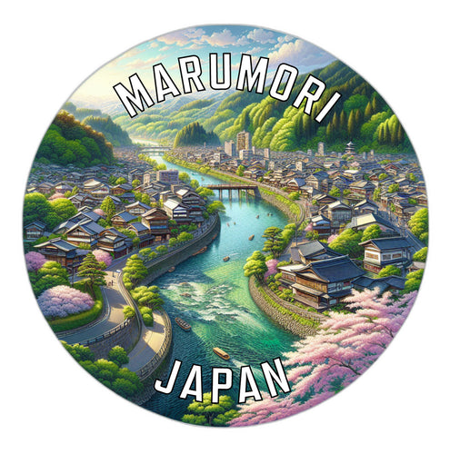 Marumori Japan Souvenir Die Cut Flat Magnet 2-Inch