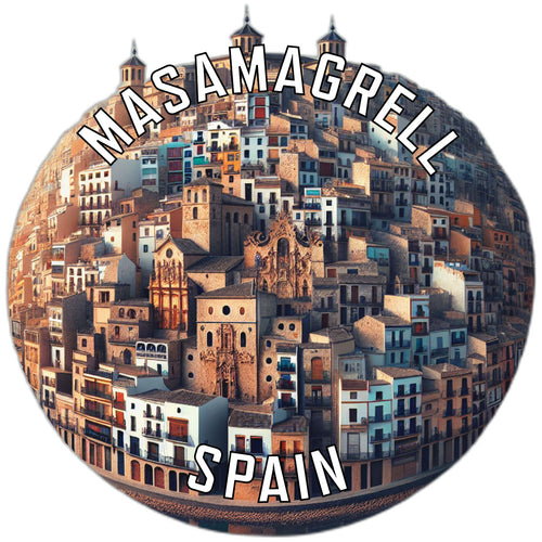 Masamagrell Spain Souvenir Die Cut Flat Magnet 2-Inch