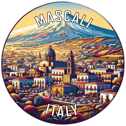 Mascali Italy Souvenir Die Cut Flat Magnet 2-Inch