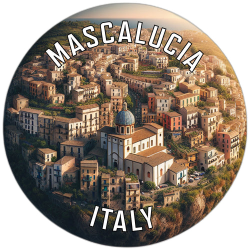 Mascalucia Italy Souvenir Die Cut Flat Magnet 2-Inch