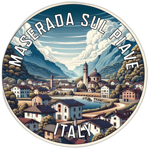 Maserada sul Piave Italy Souvenir Die Cut Flat Magnet 6-Inch