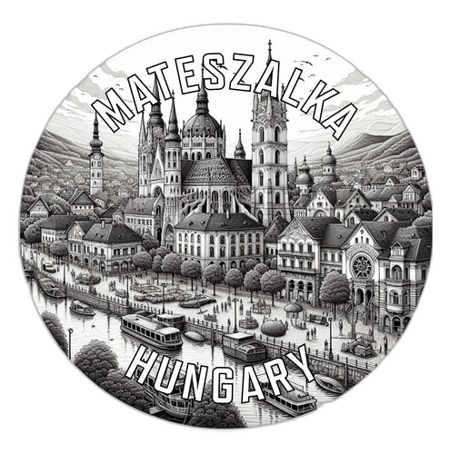 Mateszalka Hungary Souvenir Die Cut Flat Magnet 6-Inch