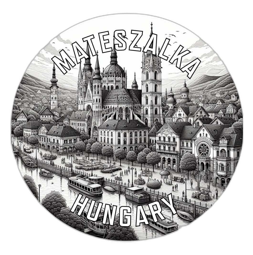Mateszalka Hungary Souvenir Die Cut Flat Magnet 6-Inch