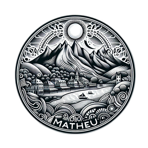 Matheu Argentina_updated Souvenir Die Cut Flat Magnet 6-Inch