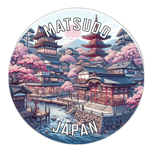 Matsudo Japan Souvenir Die Cut Flat Magnet 6-Inch