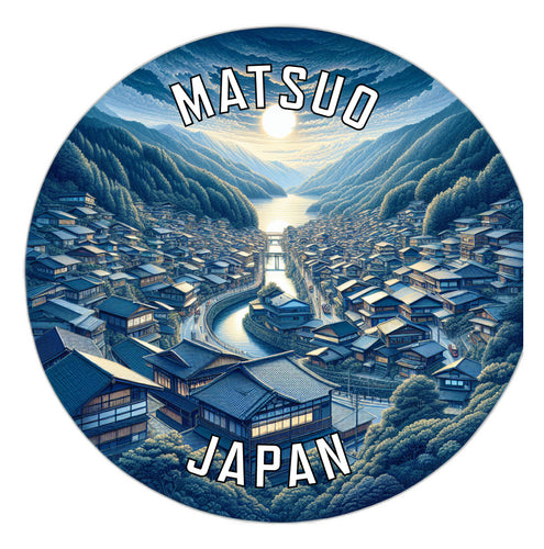 Matsuo Japan Souvenir Die Cut Flat Magnet 2-Inch