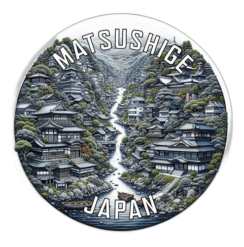 Matsushige Japan Souvenir Die Cut Flat Magnet 6-Inch