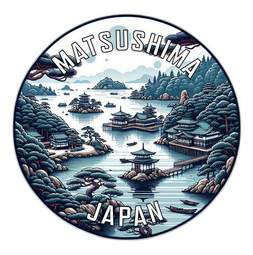 Matsushima Japan Souvenir Die Cut Flat Magnet 2-Inch