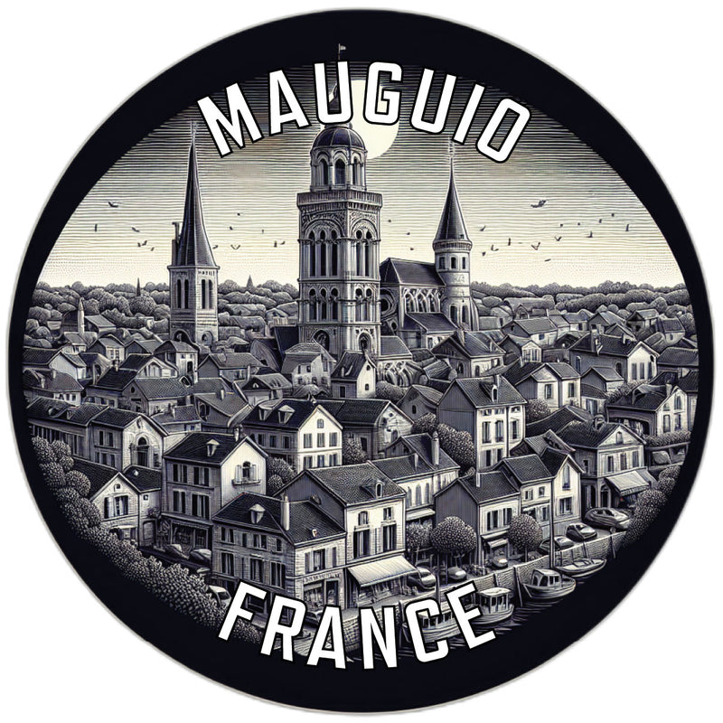 Mauguio France Souvenir Die Cut Flat Magnet 2-Inch