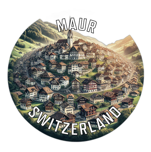 Maur Switzerland Souvenir Die Cut Flat Magnet 6-Inch