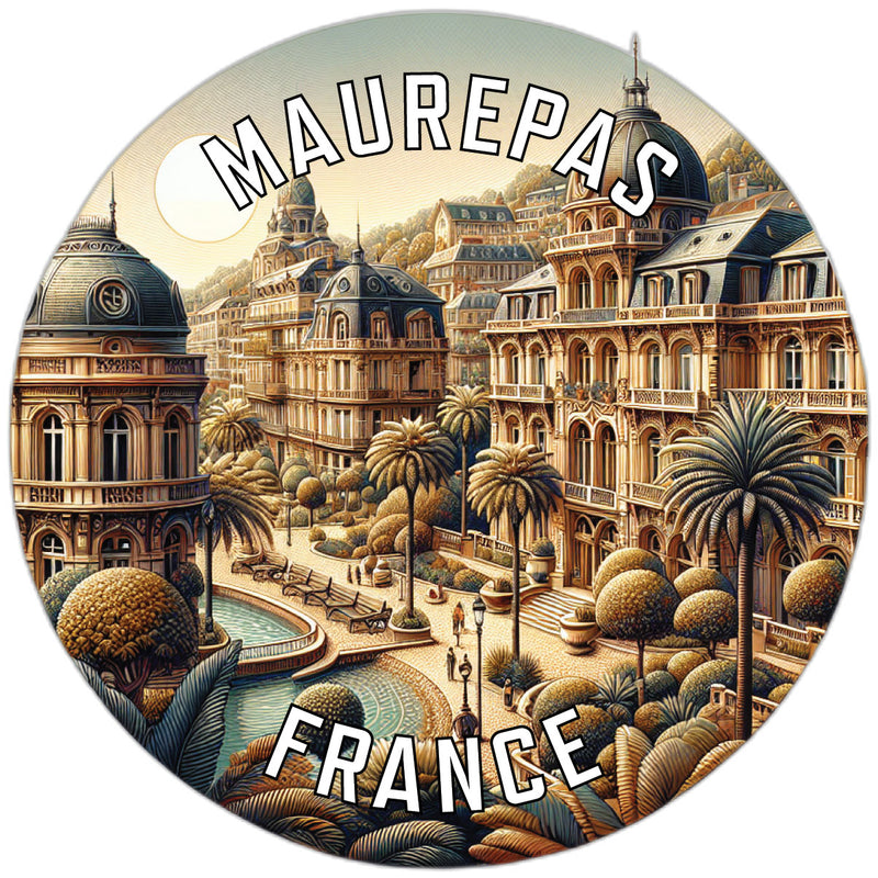 Maurepas France Souvenir Die Cut Flat Magnet 2-Inch