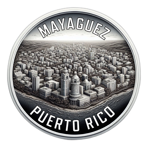 Mayaguez Puerto Rico Souvenir Die Cut Flat Magnet 3-Inch