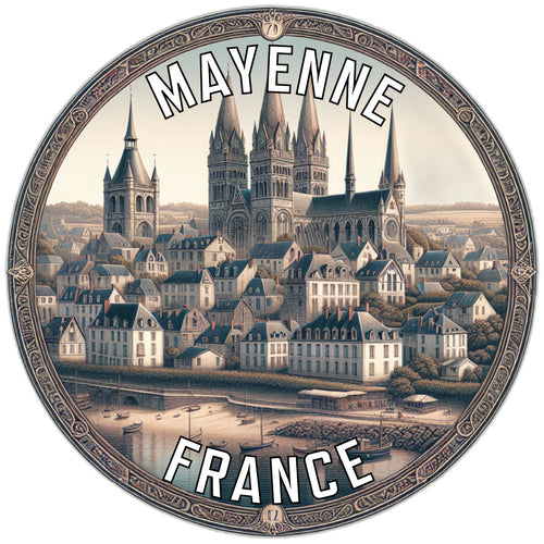 Mayenne France Souvenir Vinyl Decal Sticker 2-Inch