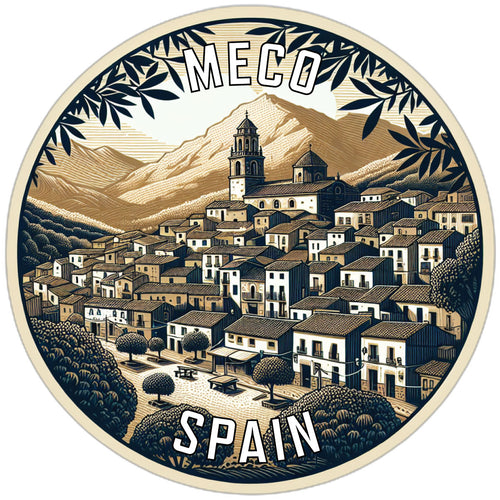 Meco Spain Souvenir Vinyl Decal Sticker 6-Inch