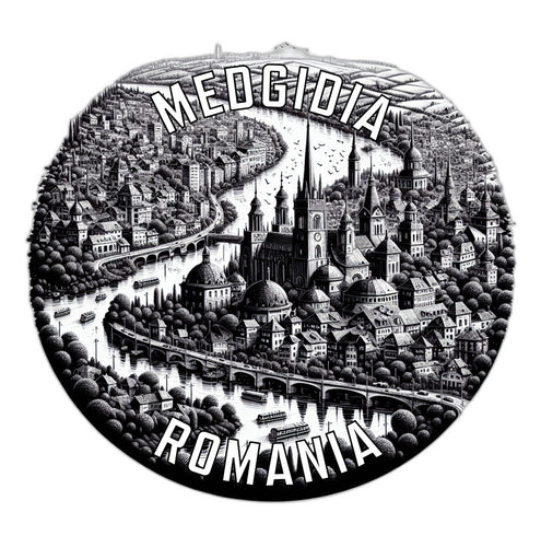 Medgidia Romania Souvenir Die Cut Flat Magnet 6-Inch