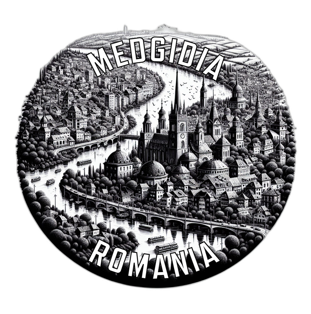 Medgidia Romania Souvenir Die Cut Flat Magnet 6-Inch