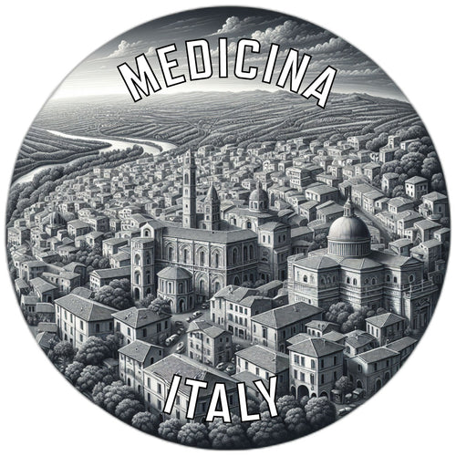 Medicina Italy Souvenir Die Cut Flat Magnet 2-Inch