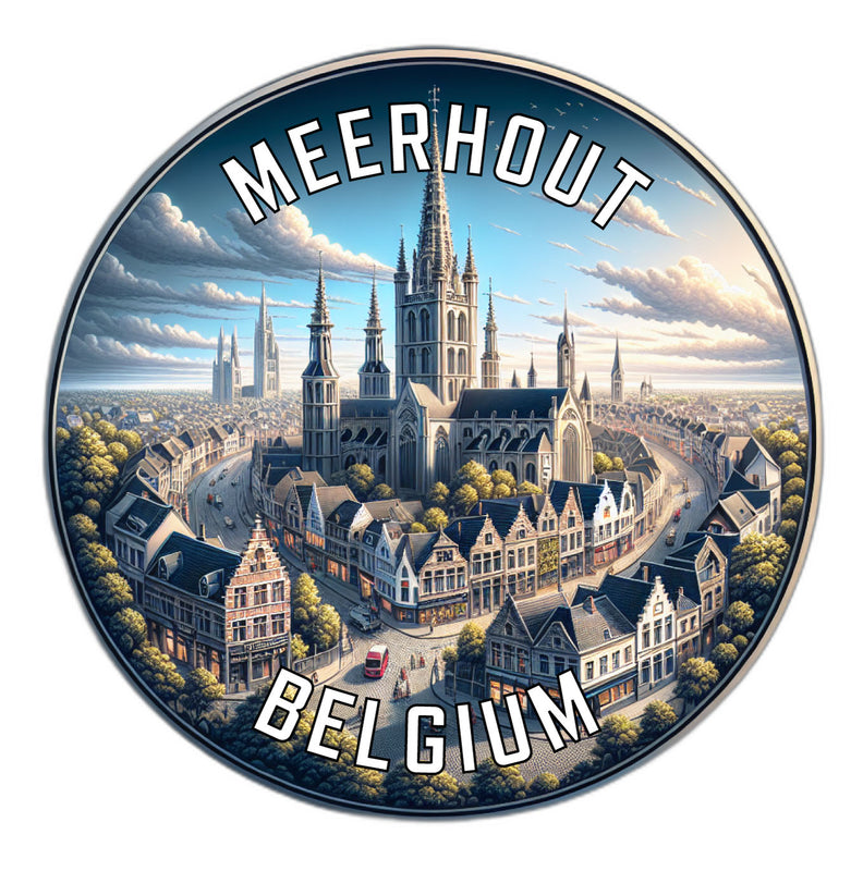 Meerhout Belgium Souvenir Vinyl Decal Sticker 2-Inch