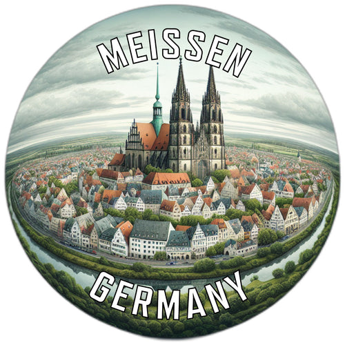 Meissen Germany Souvenir Vinyl Decal Sticker 6-Inch
