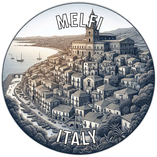 Melfi Italy Souvenir Die Cut Flat Magnet 2-Inch