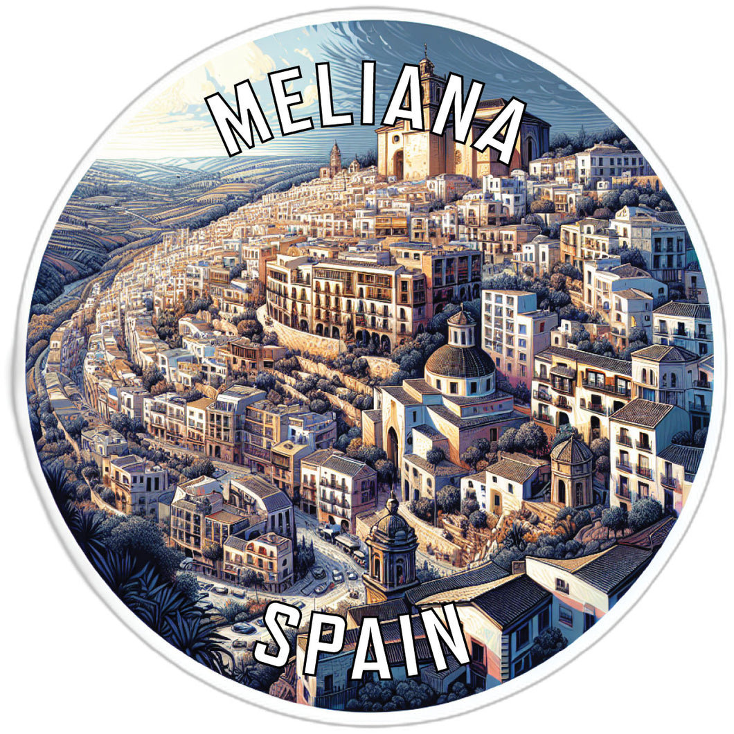 Meliana Spain Souvenir Die Cut Flat Magnet 6-Inch