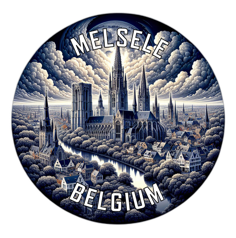Melsele Belgium Souvenir Vinyl Decal Sticker 6-Inch