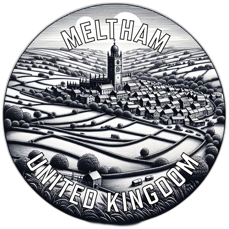 Meltham United Kingdom Souvenir Vinyl Decal Sticker 2-Inch