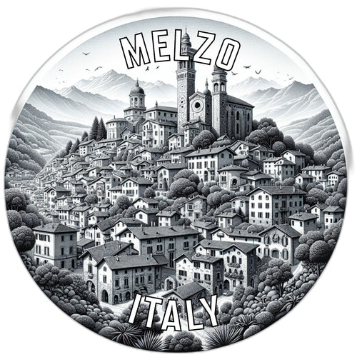 Melzo Italy Souvenir Die Cut Flat Magnet 2-Inch