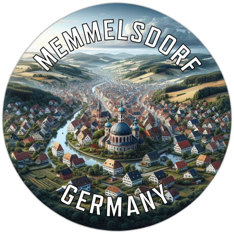 Memmelsdorf Germany Souvenir Die Cut Flat Magnet 6-Inch