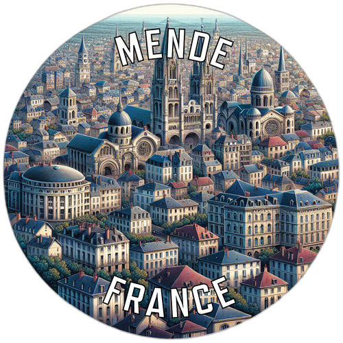 Mende France Souvenir Vinyl Decal Sticker 2-Inch