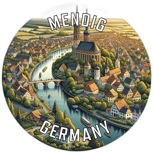 Mendig Germany Souvenir Die Cut Flat Magnet 2-Inch