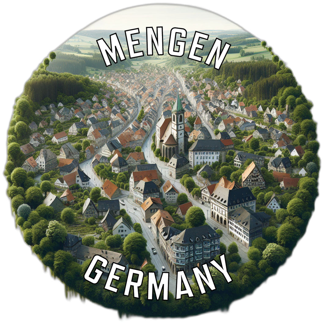 Mengen Germany Souvenir Vinyl Decal Sticker 2-Inch