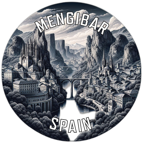 Mengibar Spain Souvenir Die Cut Flat Magnet 6-Inch