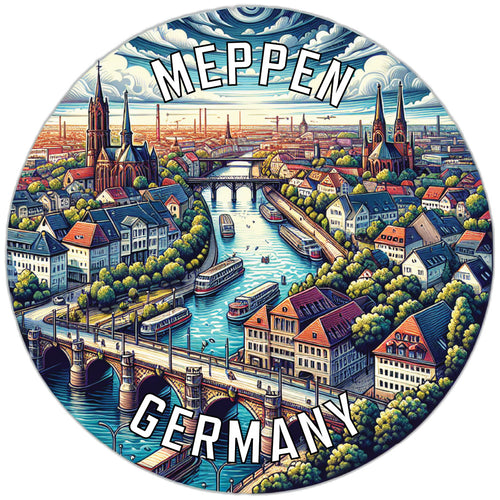 Meppen Germany Souvenir Vinyl Decal Sticker 2-Inch