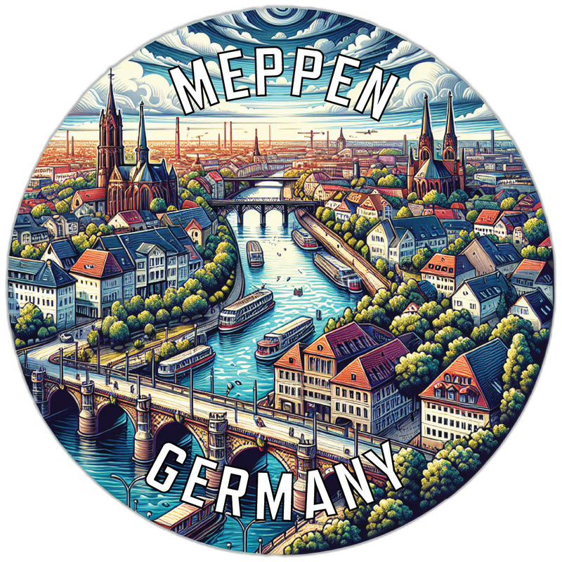 Meppen Germany Souvenir Vinyl Decal Sticker 2-Inch