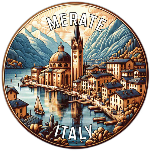 Merate Italy Souvenir Die Cut Flat Magnet 2-Inch