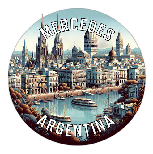 Mercedes Argentina Souvenir Die Cut Flat Magnet 2-Inch