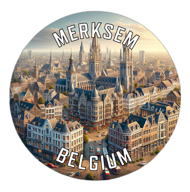 Merksem Belgium Souvenir Vinyl Decal Sticker 6-Inch