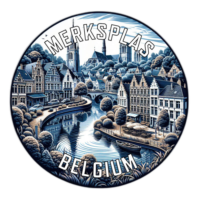 Merksplas Belgium Souvenir Vinyl Decal Sticker 2-Inch