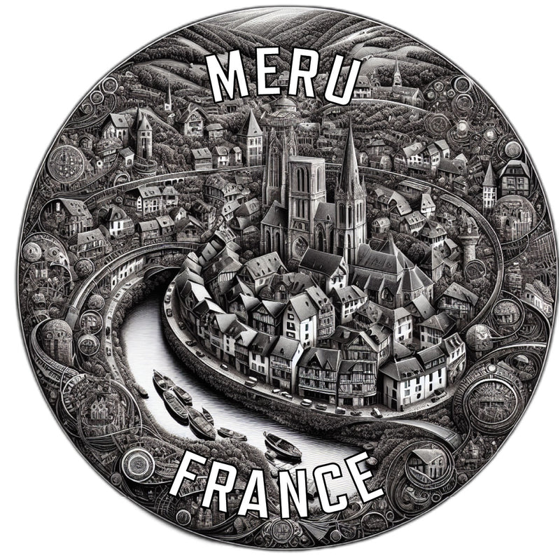 Meru France Souvenir Vinyl Decal Sticker 6-Inch