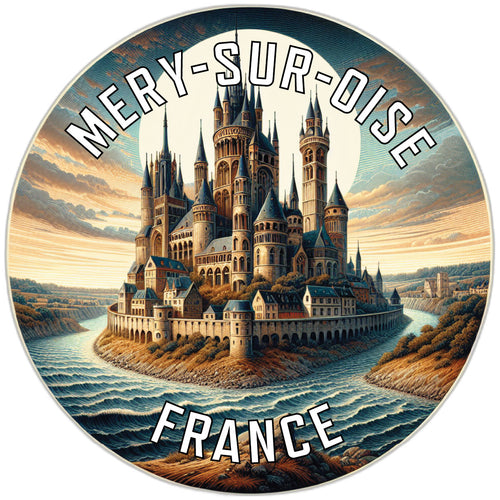Mery sur Oise France Souvenir Vinyl Decal Sticker 2-Inch