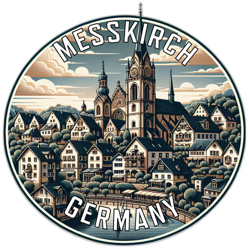 Messkirch Germany Souvenir Die Cut Flat Magnet 2-Inch