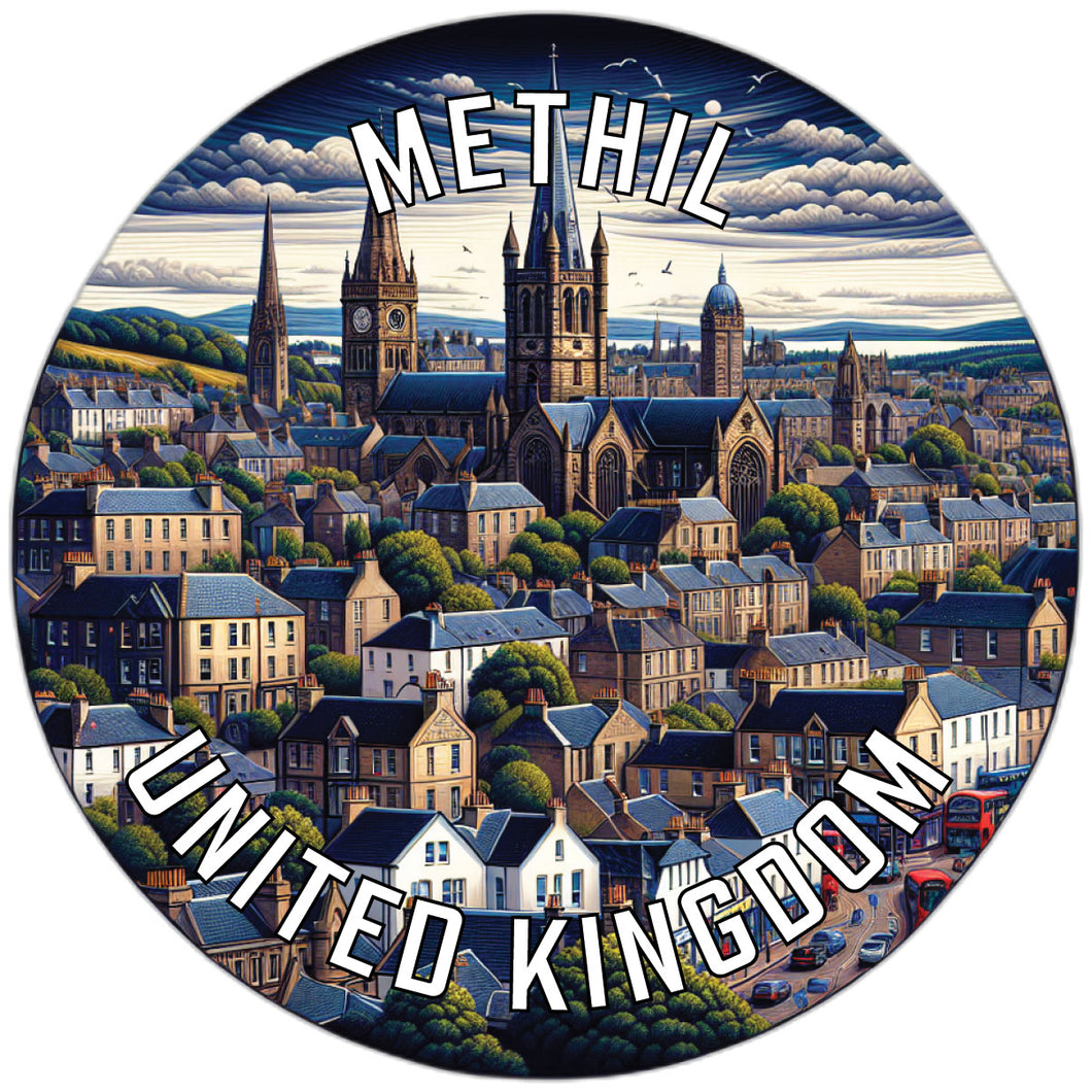 Methil United Kingdom Souvenir Die Cut Flat Magnet 2-Inch
