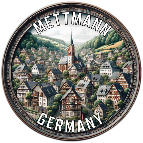 Mettmann Germany Souvenir Die Cut Flat Magnet 6-Inch