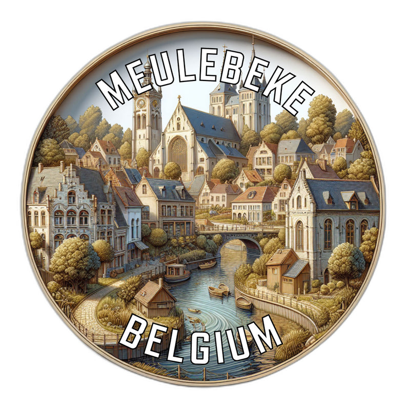 Meulebeke Belgium Souvenir Vinyl Decal Sticker 2-Inch