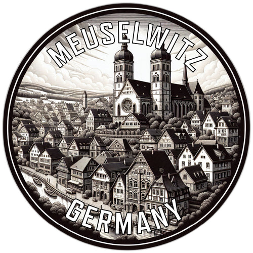 Meuselwitz Germany Souvenir Vinyl Decal Sticker 2-Inch